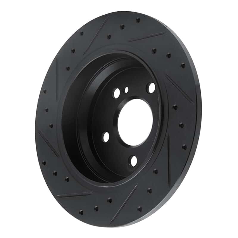 R1 Concepts — R1 07-13 Mercedes-Benz S550 Rear Right Drilled & Slotted Black Brake Rotor
R1 Brake Rotor Drill - view 4