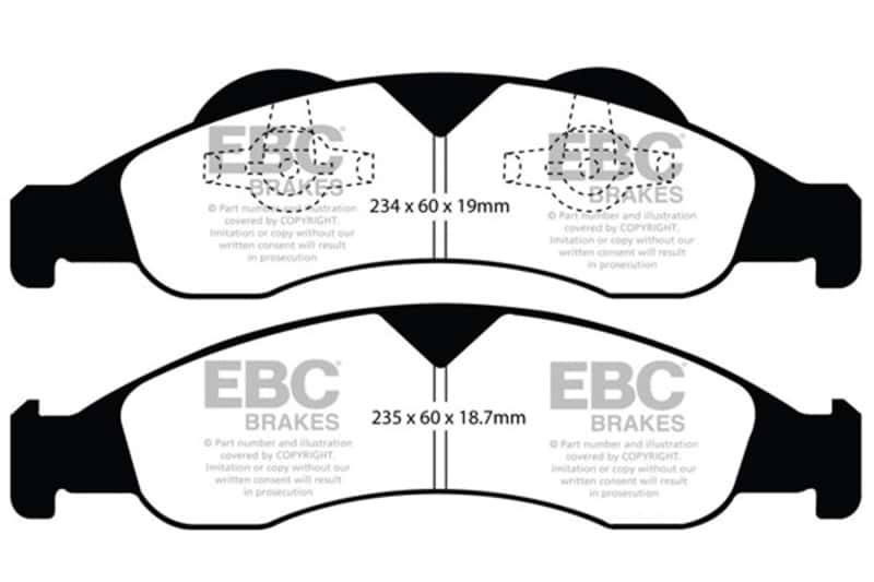EBC — EBC 07-09 Ford Expedition 5.4 2WD Ultimax2 Front Brake Pads
Disc Brake Pad - view 1