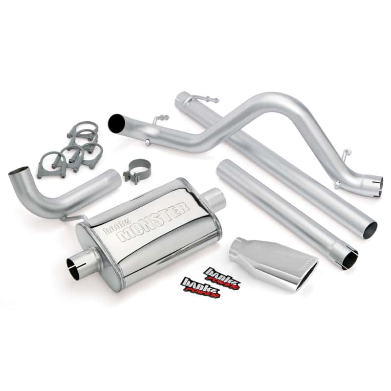 Banks Power — Banks Power 07-11 Jeep 3.8L Wrangler Unlimited - 4dr Monster Exh Sys - SS Single Exh w/ Chrome Tip
Performance Exhausts
Monster Exhaust - view 1