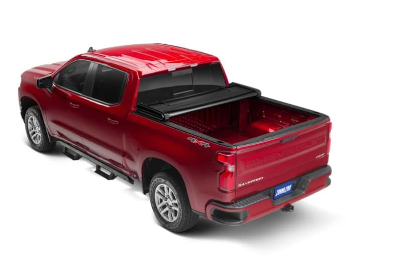 Tonno Pro — Tonno Pro 20-21 GM 25/3500HD 6.1ft w/o Factory Side Storage Boxes Tonno Fold Tri-Fold Tonneau Cover
Soft Tri-Fold Cover - view 3