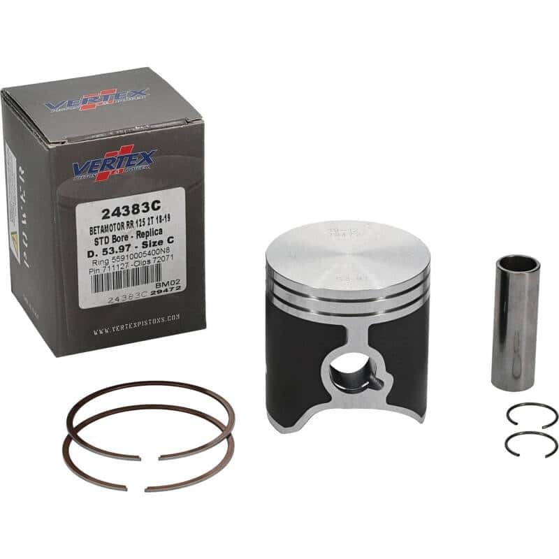 Vertex Pistons — Vertex Piston 18-24 Beta RR 2T 125 125cc Cast Replica Piston Kit - view 2