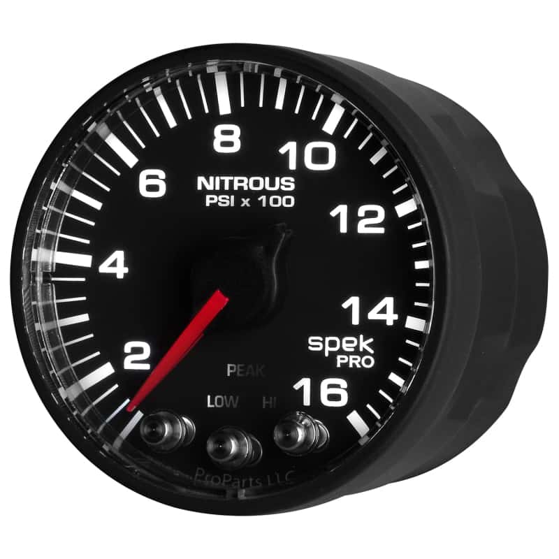 AutoMeter — Autometer Spek-Pro Gauge Nitrous Press 2 1/16in 1600psi Stepper Motor W/Peak & Warn Blk/Blk
GA 2" N2O BFB SPEK - view 12