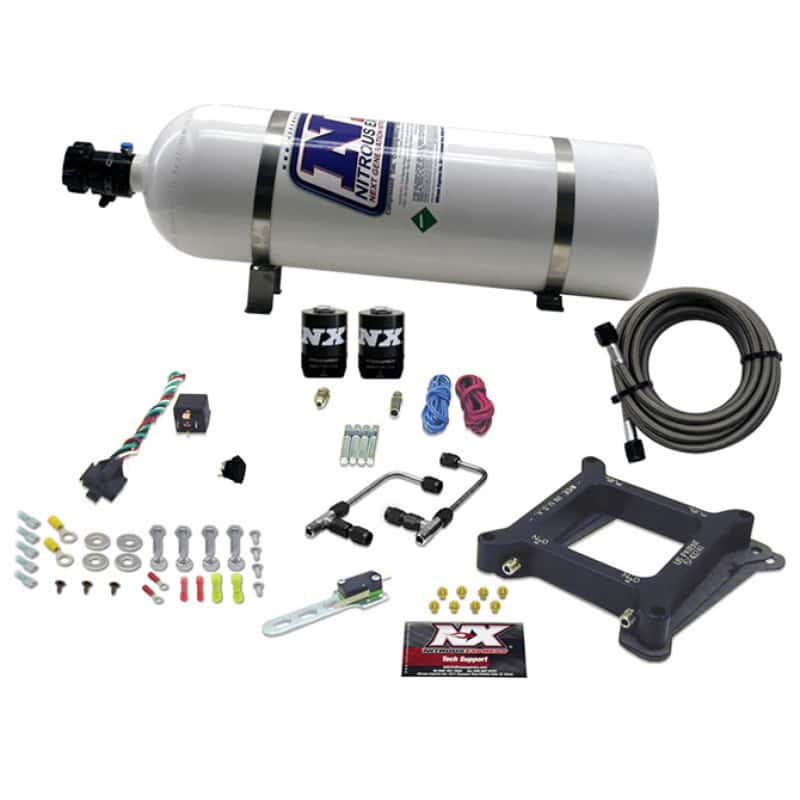 Nitrous Express — Nitrous Express 4150 Gemini Stage 6 Alcohol Nitrous Kit (50-300HP) w/15lb Bottle
Injection System Kit
N2OSys - view 3