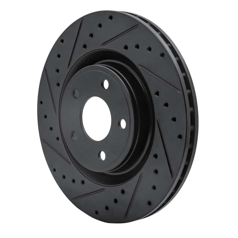 R1 Concepts — R1 07-10 Chevrolet Cobalt Front Left Drilled & Slotted Black Brake Rotor
R1 Brake Rotor Drill - view 2