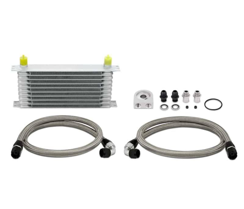Mishimoto — Mishimoto Universal 10 Row Oil Cooler Kit (Metal Braided Lines) - view 3