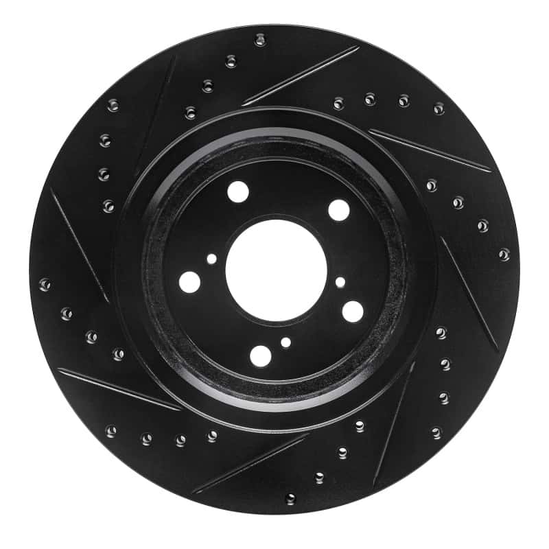 R1 Concepts — R1 15-25 Acura MDX Front Right Drilled & Slotted Black Brake Rotor
R1 Brake Rotor Drill - view 5