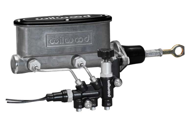Wilwood — Wilwood HV Tandem M/C Kit w L/H Bracket & Prop Valve - 7/8in Bore-W/Pushrod - Early Mustang
M/C,TANDEM KIT - view 2