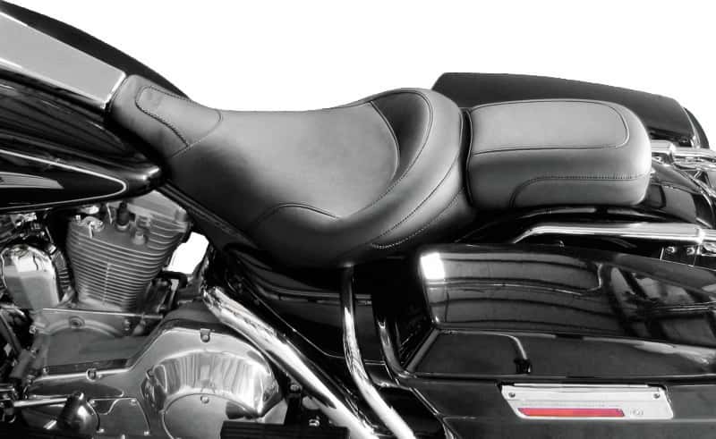Mustang Motorcycle — Mustang 97-07 Harley Electra Glide, Road Glide Harley Standard Touring Solo Seat - Black - view 3