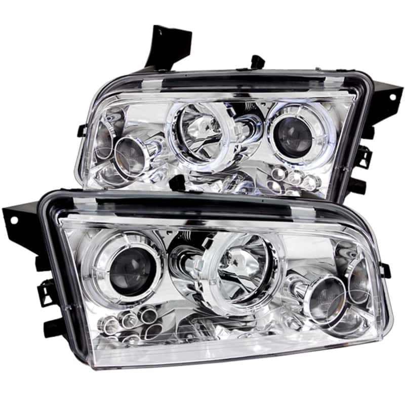 ANZO — ANZO 2006-2010 Dodge Charger Projector Headlights w/ Halo Chrome
Head Light Set
HdLtSet - view 1