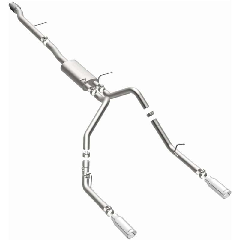 Magnaflow — Magnaflow 14 Chevy Silverado V8 5.3L CC/EC Cab Dual Split Rear Exit Stainless Cat Back Perf Exhaust
Cat-Back - view 3