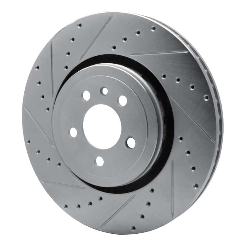 R1 Concepts — R1 14-23 Dodge Charger Front Left Drilled & Slotted Silver Brake Rotor
R1 Brake Rotor Drill - view 2