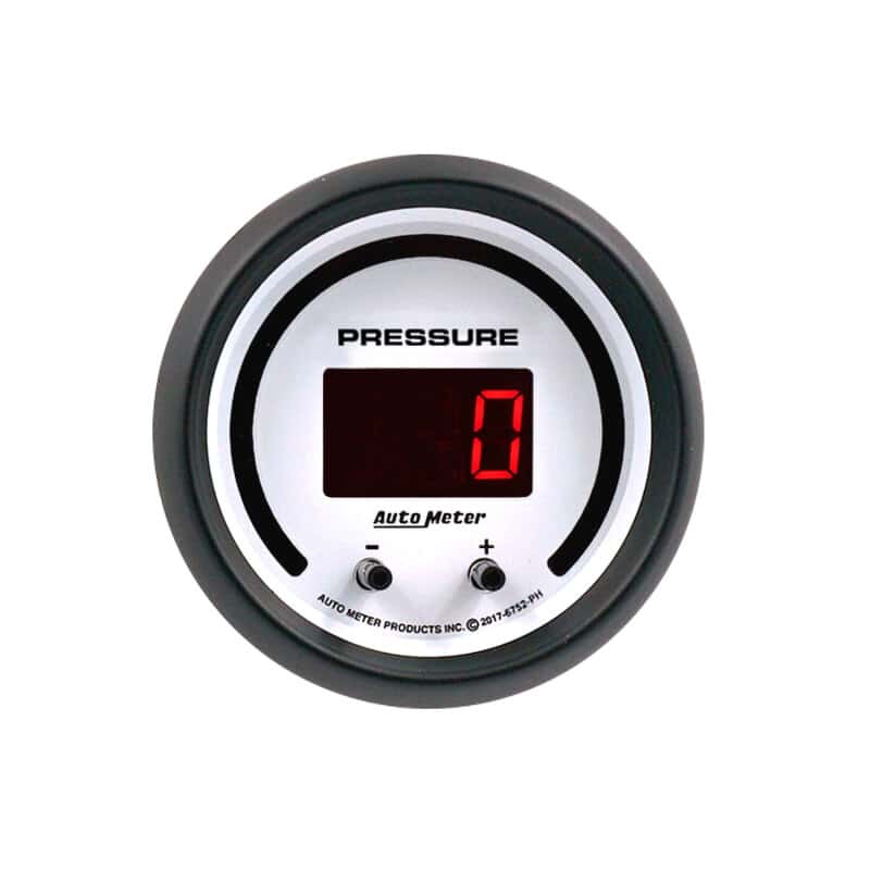AutoMeter — Autometer 52.4mm White Switchable 0-1600 PSI/0-110 BAR Fluid Pressure Phantom Elite Digital Gauge - view 4