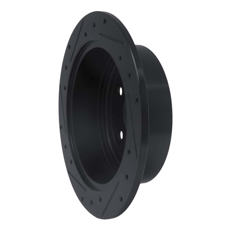R1 Concepts — R1 04-09 Lexus RX330 Rear Right Drilled & Slotted Black Brake Rotor
R1 Brake Rotor Drill - view 4