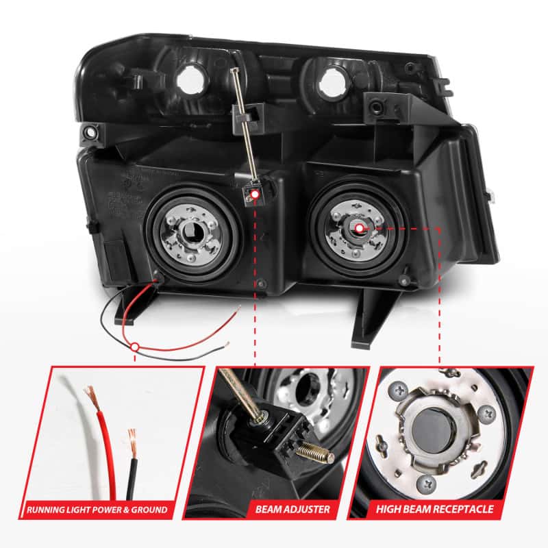 ANZO — ANZO 04-12 GM Colorado/Canyon/I-Series Crystal Headlights - w/ Light Bar Chrome Housing 4pcs
Head Light Set
HdLtSet - view 11