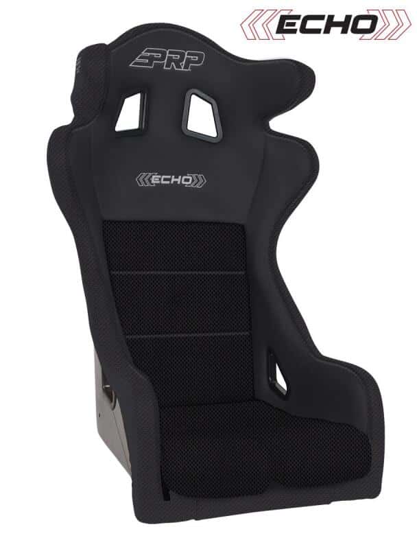 PRP Seats — PRP Echo Composite Seat- Black (PRP Black Outline/Delta Black- Black Stitching) - view 2