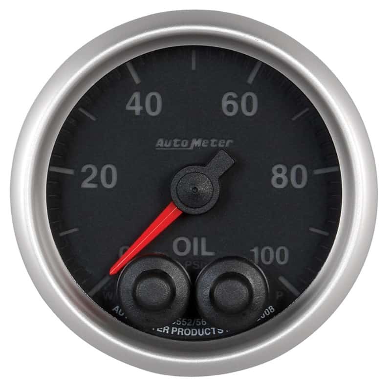 AutoMeter — Autometer Elite 52mm Oil Pressure Peak and Warn Gauge w/ Electronic Control
GA 2" OILP 100PSI EL - view 1