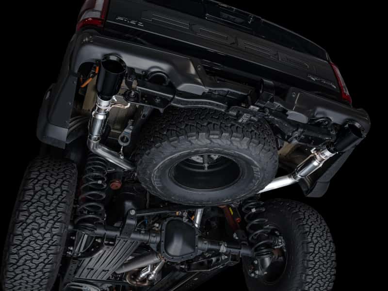 AWE Tuning — AWE Gen 3 Ford Raptor SwitchPath Exhaust  - Diamond Black Tips
SwitchPath Exhaust - view 3