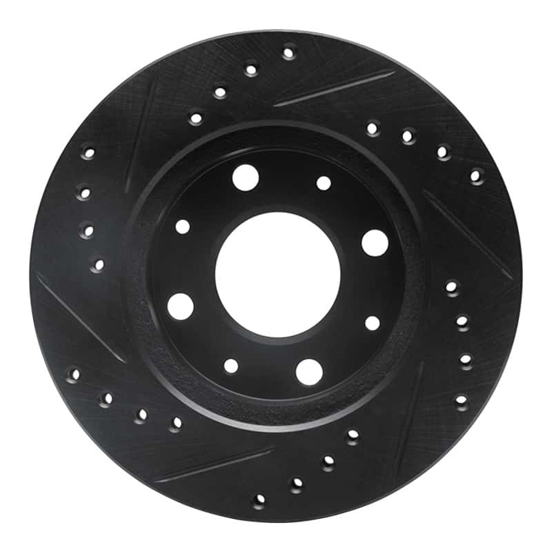 R1 Concepts — R1 84-06 Honda CRX Front Right Drilled & Slotted Black Brake Rotor
R1 Brake Rotor Drill - view 5