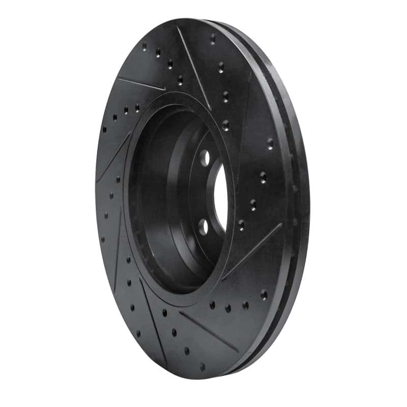 R1 Concepts — R1 12-18 BMW 228I Front Left Drilled & Slotted Black Brake Rotor
R1 Brake Rotor Drill - view 4