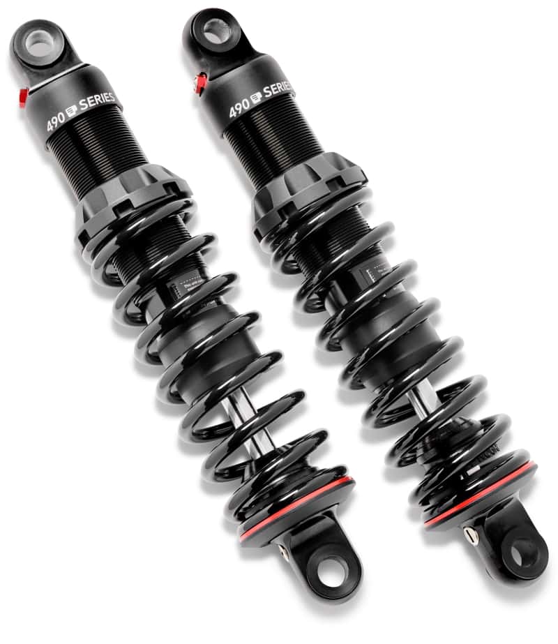 Progressive — Progressive Harley-Davidson V-Rod 490 Series Shocks 13.0in Bushing - Black - view 1