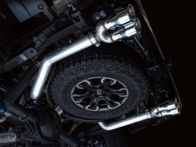 AWE Tuning — AWE Tuning 22-23 GMC Sierra 1500 AT4X 6.2L 0FG Catback Split Dual (Flat Bumper) - Chrome Silver Tips
0FG Catback - view 11