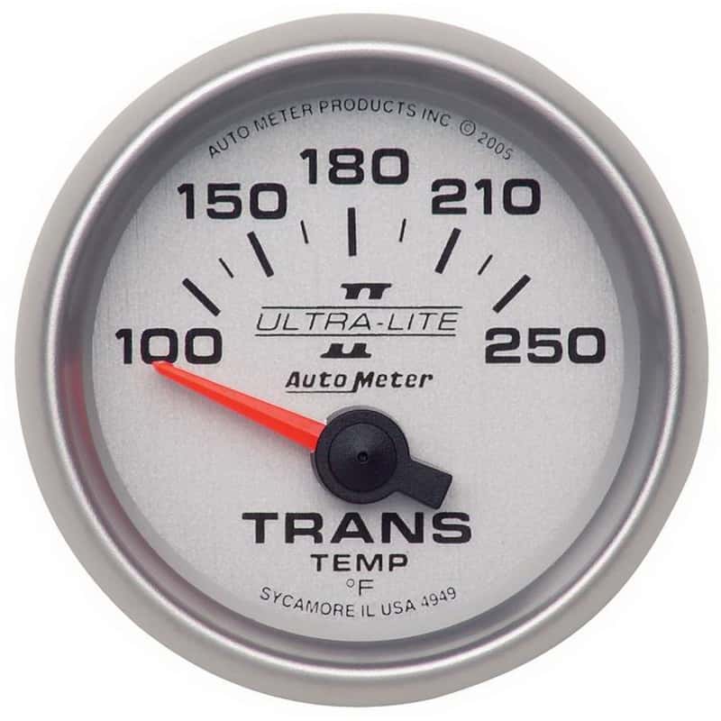 AutoMeter — Autometer Ultra-Lite II 52mm 100-250 Deg F Short Sweep Electric Transmission Temperature Gauge
2-1/16" TRANS TEMP, - view 1