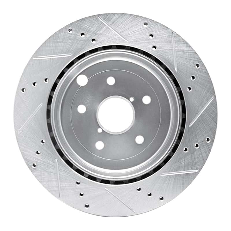 R1 Concepts — R1 08-20 Subaru Impreza Rear Left Drilled & Slotted Silver Brake Rotor
R1 Brake Rotor Drill - view 5