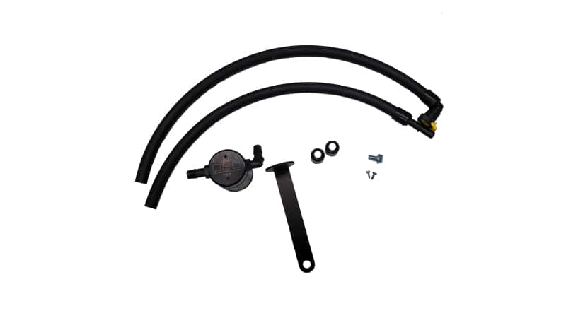 J&L — J&L 21-21.5 Ford Bronco 2.3L Ecoboost Passenger Side 3.0 Oil Separator - Black Anodized
Oil Separator - view 1