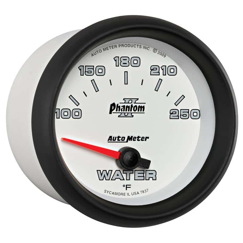 AutoMeter — Autometer Phantom II 2-5/8in 100-250 Degrees F Electrical Water Temperature Gauge
2-5/8" WATER TEMP, 1 - view 6