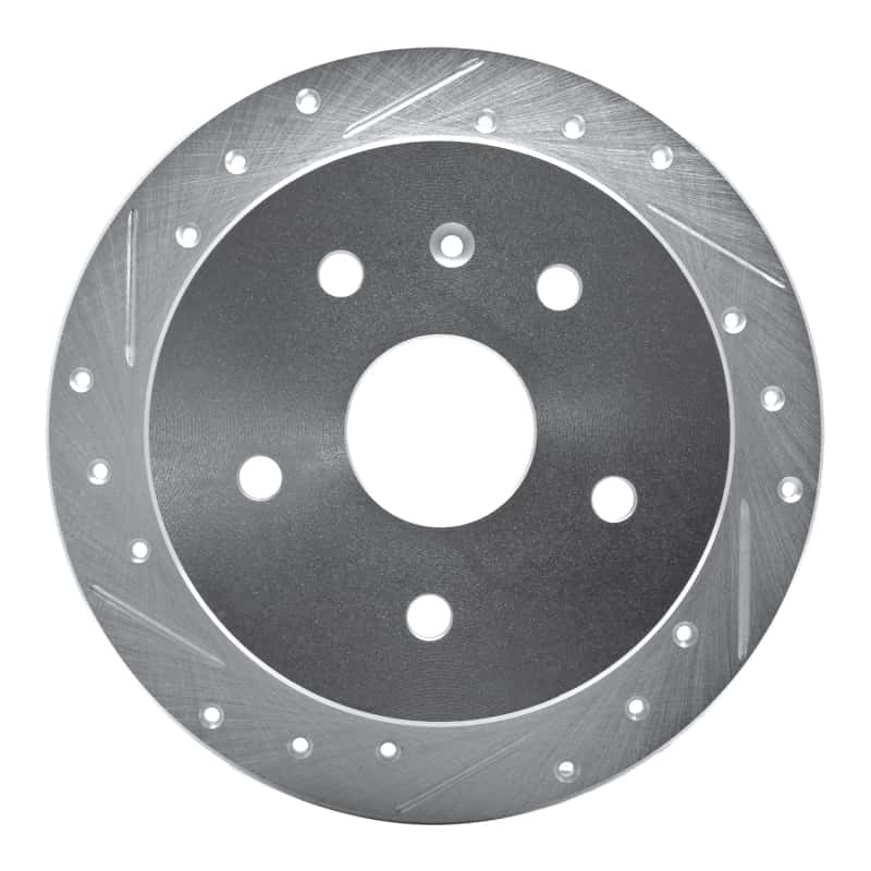 R1 Concepts — R1 99-02 Daewoo Leganza Rear Left Drilled & Slotted Silver Brake Rotor
R1 Brake Rotor Drill - view 1