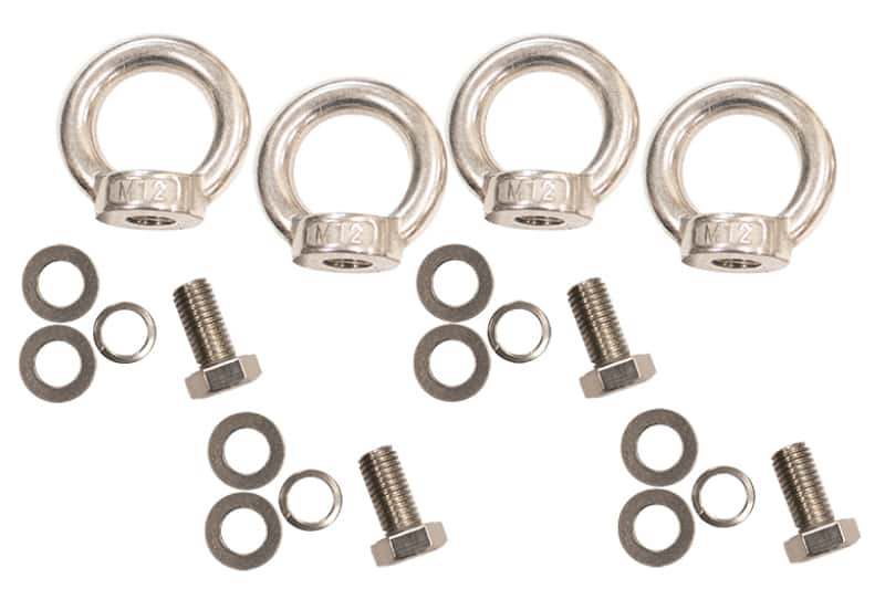 Fishbone Offroad — Fishbone Offroad Jeep Storage/Bed Rack Tie Down Kit Stainless Steel - view 3