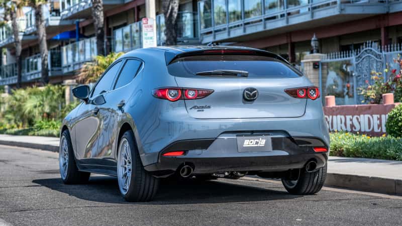 Borla — Borla 19-21 Mazda 3 Hatchback 2.0/2.5L NA S-Type Axle-back Black Chrome Tips
Axle-Back System - view 5
