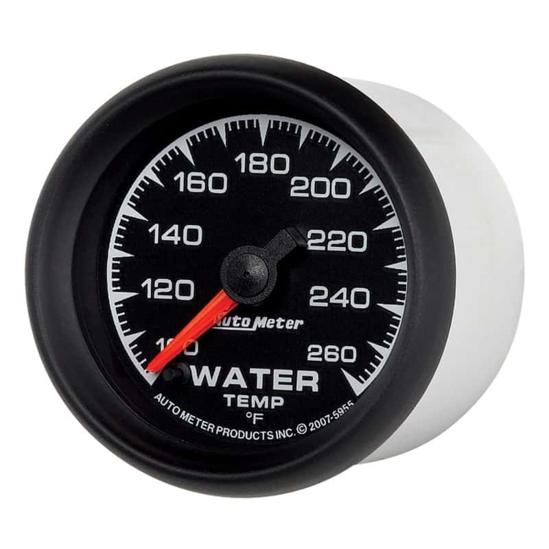 AutoMeter — Autometer ES 52.4mm 100-260 deg. F Water Temperature Gauge
GA 2" WTMP 260F S ES - view 5