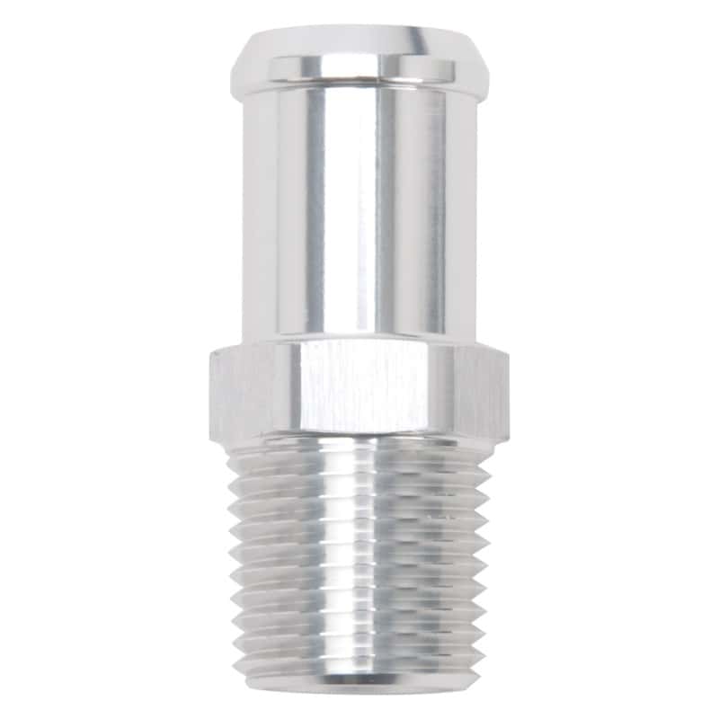 Edelbrock — Edelbrock Hose End Straight 1/2In NPT to 3/4In Barb Clear Anodize
KIT PARTS - view 1