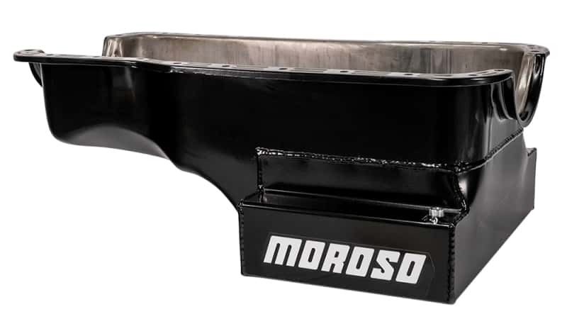 Moroso — Moroso Ford 351W (w/Front Sump) Kicked Out Wet Sump 7qt 8in Steel Oil Pan - view 5