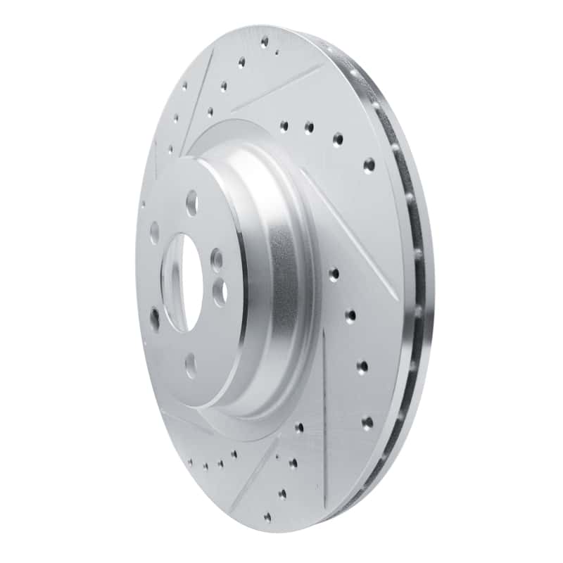 R1 Concepts — R1 20-26 Mercedes-Benz GLS450 Rear Left Drilled & Slotted Silver Brake Rotor
R1 Brake Rotor Drill - view 2