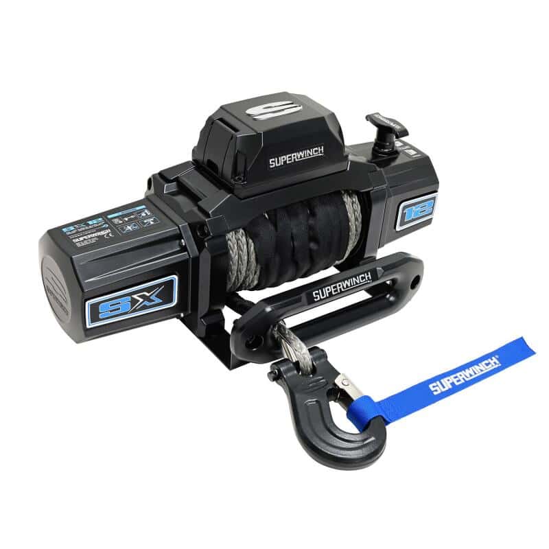 Superwinch — Superwinch 12000 LBS 12V DC 3/8in x 80ft Synthetic Rope SX12SR Winch - Semi Gloss Black
Winch - view 10