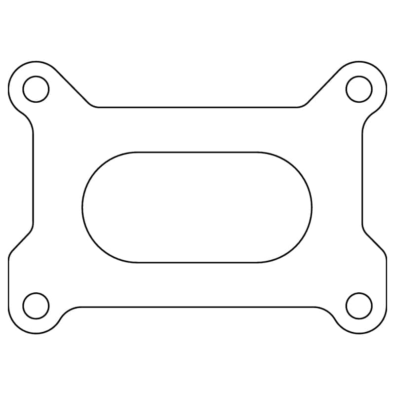 Cometic Gasket — Cometic Holley 2 Barrel 500 CFM .039in Fiber Carburetor Gasket - 3.640in x 1.750in - Open Plenum
Carburetor Gasket - view 1
