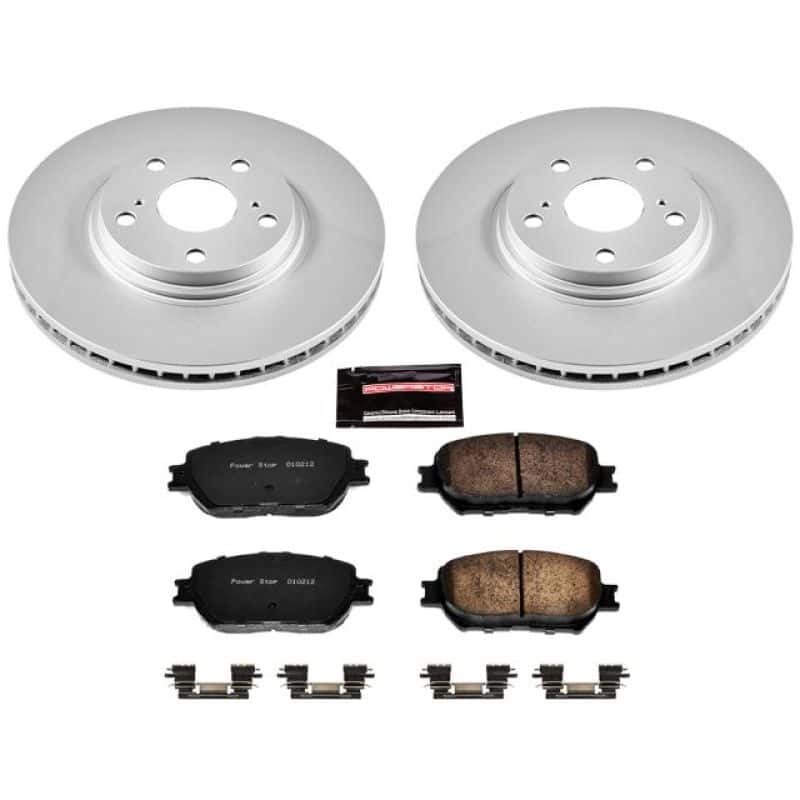 PowerStop — Power Stop 02-04 Toyota Camry Front Z17 Evolution Geomet Coated Brake Kit - view 1