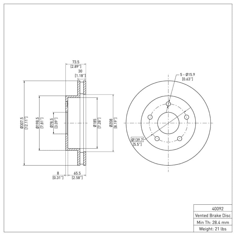 DFC — DFC 00-01 Dodge Ram 1500 Pickup Front GeoSPEC Coated Rotor
DFC Brake Rotor - view 6