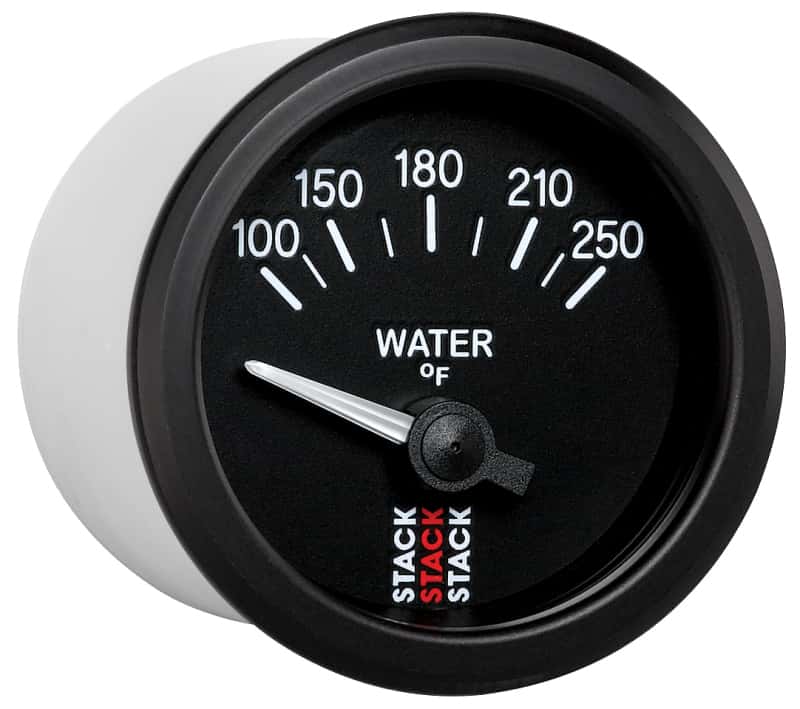 AutoMeter — Autometer Stack 52mm 100-250 Deg F 1/8in NPTF Electric Water Temp Gauge - Black
Ga WTmp Elec Bk 250F - view 5