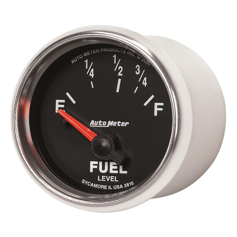 AutoMeter — AutoMeter Gauge Fuel Level 2-1/16in. 73 Ohm(e) to 10 Ohm(f) Elec Gs
2-1/16" FUEL LEVEL, - view 3