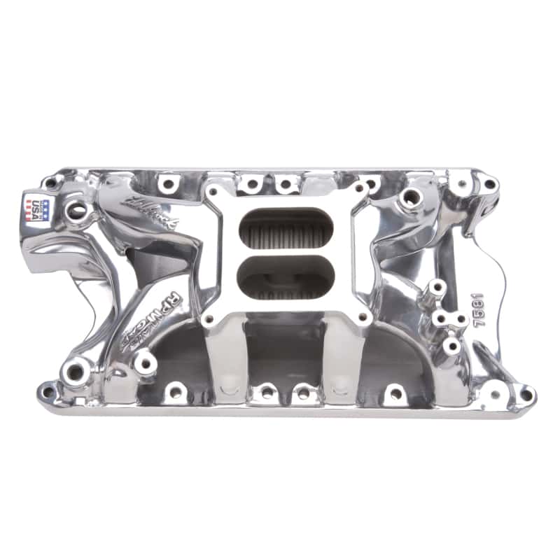 Edelbrock — Edelbrock Polished Ford 351 RPM Air Gap Manifold
MANIFOLD - view 2