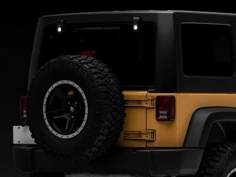 Raxiom — Raxiom 07-18 Jeep Wrangler JK w/ Hard Top Axial Series Rear Window Glass Hinge LED Lights
Lights - view 4