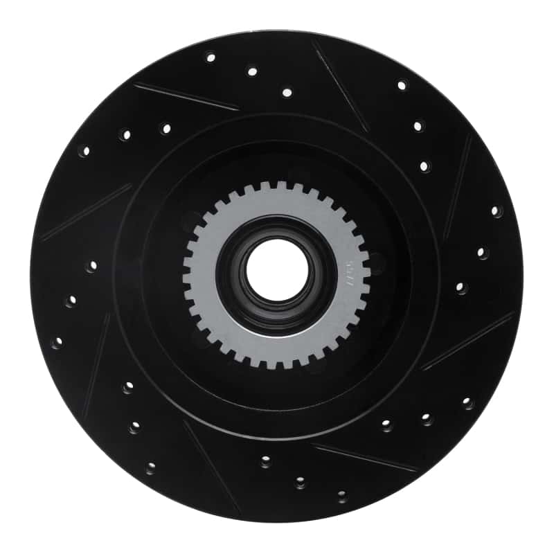 R1 Concepts — R1 91-96 Buick COMMERCIAL CHASSIS Front Left Drilled & Slotted Black Brake Rotor
R1 Brake Rotor Drill - view 5
