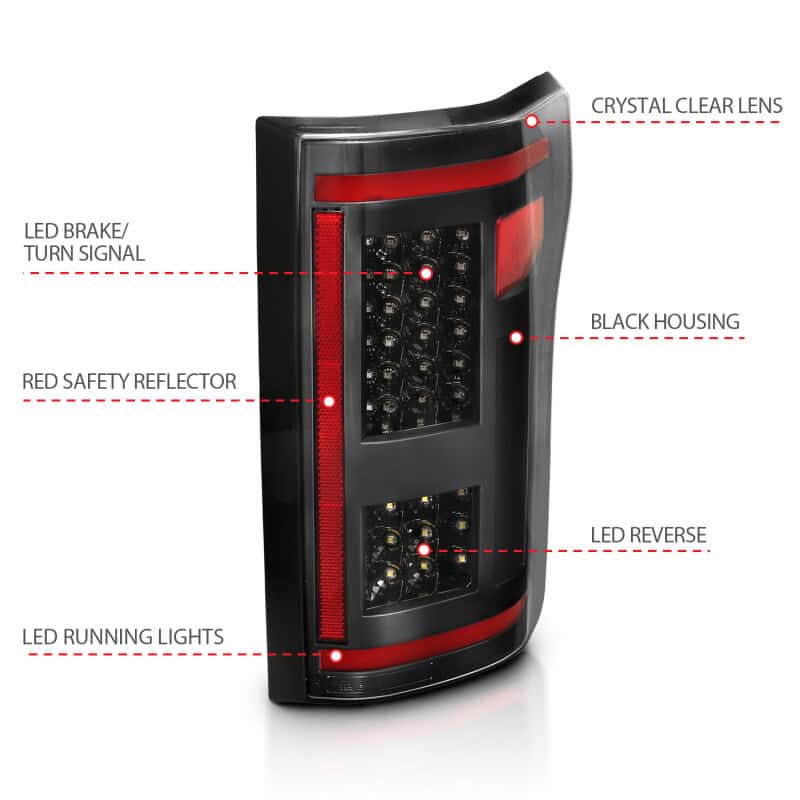 ANZO — ANZO 15-17 Ford F-150 LED Taillights Black w/ Sequential
Tail Light Set
LED Taillights - view 11