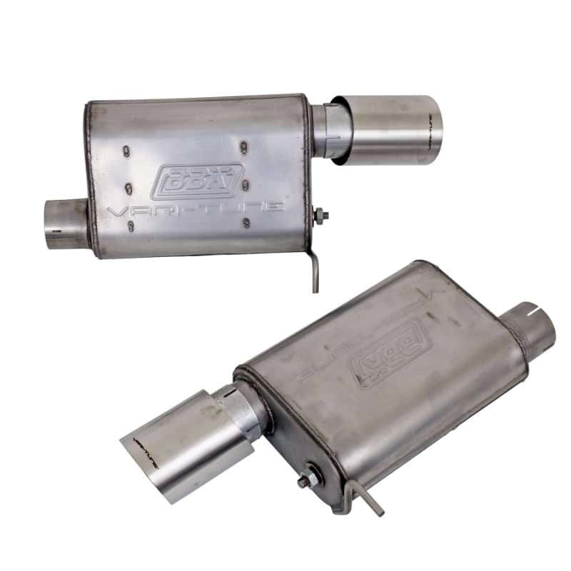 BBK — BBK Vari-Tune Axle Back Exhaust Kit 2 Adjustable Performance Mufflers 2-3/4 Pipe 4 in. Tips
Axle Back Exhaust - view 3
