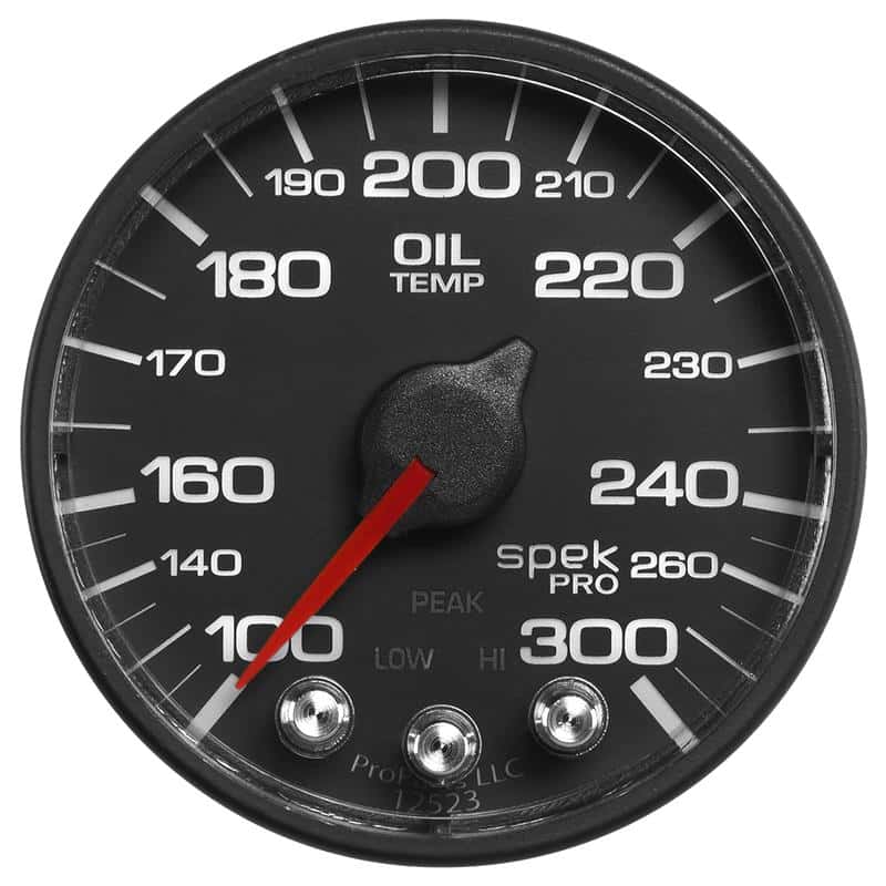 AutoMeter — Autometer Spek-Pro 52.4mm 100-300 F Deg Digital Stepper Motor Oil Temp Gauge
GA 2" OILT BFB SPEK - view 2