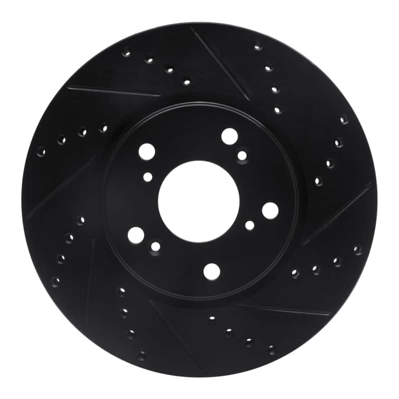 R1 Concepts — R1 13-22 Honda Accord Coupe Front Right Drilled & Slotted Black Brake Rotor
R1 Brake Rotor Drill - view 1