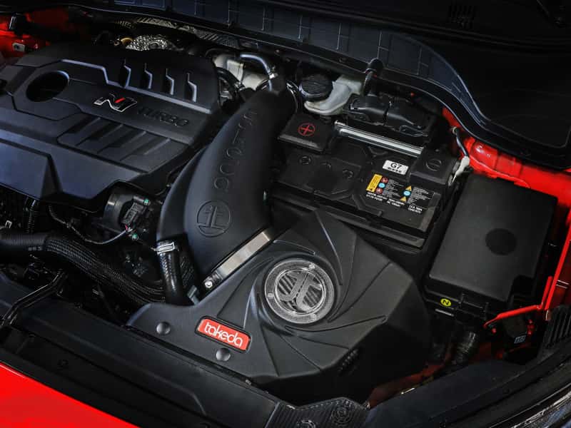 aFe — aFe 22-23 Hyundai Kona N L4 2.0L(t) Takeda Momentum Cold Air Intake System w/ Pro DRY S Filter
Takeda Intake System - view 9